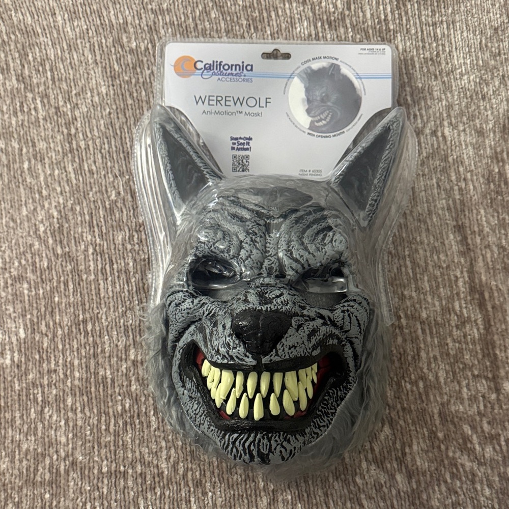 California Costumes Gray Werewolf Mask